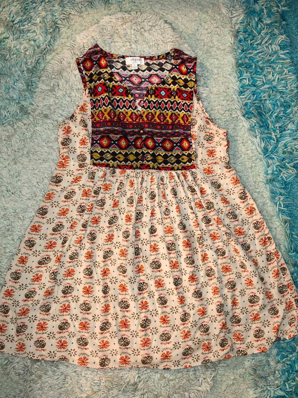 Umgee Boho Southwestern Aztec Print Dress/Tunic